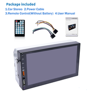 2Din 7 "เครื่องเสียงรถยนต์ SD / USB / Bluetooth อัตโนมัติวิทยุ 7 นิ้ว 2 din HD หน้าจอสัมผัสสเตอริโอ 