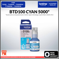 Brother Original Genuine Refill Ink BTD100 For T230 T430W T530DW T730DW T830DW T930DW