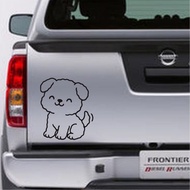CUTE DOG CAR CUTTING STICKERS, QUALITY CUTE DOG CAR TRUNK STICKERS
