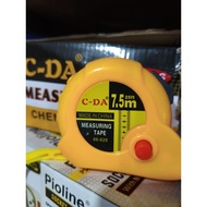 YELLOW ROLL MEASURING TAPE 7.5 METER C-DA