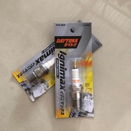 Racing Daytona Double Iridium spark plugs type BP8ES long thread for Satria R 2 stroke motorbikes, N