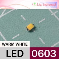 0603 Single Color LED SMD SMT WARM WHITE