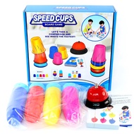 Ready Stock 〔 Puzzle Board Game E8G] Quick Stacking Cup Puzzle Board Game Competitive Stacking Cup ♥