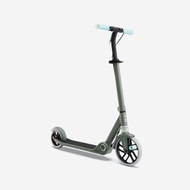 OXELO Kids' Scooter M900 - Khaki Green/Light Blue Accents