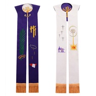 Clergy vestments Church Liturgical Catholic Stole Embroidery Reversible Stole