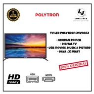 Polytron Led Tv 24V1853 Digital Tv Led 24 Inch