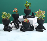 HomeMakers Nordic Ceramic Pot Minimalist Planter Cute Succulent Pot Classic Bonsai Pot Unique Cactus Planter Garden Vase