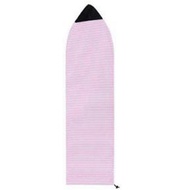Surfboard Sock Cover 6Ft Pink and White Stripe Surfboard Protector Bag Organizer  Easy to Use Pink &