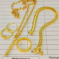 WOMEN'S JEWELRY SET COMPLETE WITH 23k GOLD PLATED CENTIPEDE BRACELET