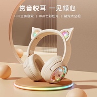 ONIKUMA Dimensional Beast B5 Headset Bluetooth Headset Wireless Mobile Phone Game Pink Cat Ears Girl