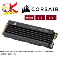 CORSAIR MP600 PRO LPX 500GB/ 1TB / 2TB NVME PCIE GEN 4 x4 2280 M.2 SSD PS5 PlayStation 5 SSD Heatsink