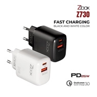 ZBOX Z-730 2-Port Charger + Type-C to Type-C Fast Charging Cable 25W