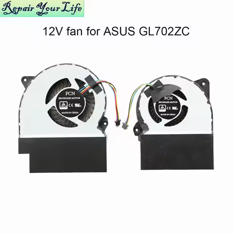 12v Laptop CPU GPU Cooling Fans Cooler for ASUS ROG Strix GL702 ZC GL702ZC WB74 RX580 PC Cool Fans 1