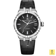 MAURICE LACROIX AI6007-SS001-330-1 / Men's Analog Watch / AIKON Automatic 39mm / Date / Leather Strap / Black