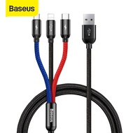 Baseus 3 in 1 Micro USB /Type C /IOS Fast Charging Cable for Samsung Xiaomi iP Huawei Charger Micro 