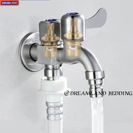 Two Way Water Tap, Bathroom Toilet Washing Machine Valve Faucet, Multifunctional Two Way Water Tap X