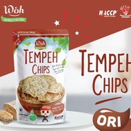 Woh Original Tempeh Chips (Tempeh Chips), Tempeh Snacks, Tempeh Snacks, Natural Healthy Snacks - 50g