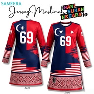 69th Anniversary Long Sleeve Dress - Elegant Design for Women