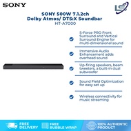 SONY 500W 7.1.2ch Dolby Atmos/ DTS:X Soundbar HT-A7000 | Wi-Fi | Spotify Connect | Bluetooth | Apple AirPlay2 | Chromecast Built-In | Voice Control | HDMI | Soundbar with 1 Year Warranty