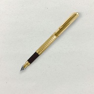 【PLATINUM】白金牌 雙色筆尖金夾雕花鋼筆 PKG-1600(原廠正貨)