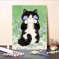 貓貓DIY數字油畫 🎨 多卡通動物款式選擇‼️ (Chikawa/咒術迴戰/鬼滅之刃/SPY Family/ 火影忍者/ 迪士尼卡通/百變小櫻/海賊王/tom and jerry/loopy/小王子/