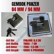 SQUARE PADDLOCK / PANZER PADDLOCK / VPR WAREHOUSE PADDLOCK 84 MM & 94 MM