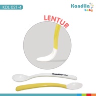KANDILA BABY SPOON SET / KDL 021-4 CHILDREN'S PLASTIC ELASTOMER SPOON / CHILDREN'S TABLE SPOON / CHI