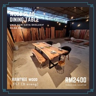 MEJA MAKAN KAYU BALAK DINING TABLE WOOD SLAB