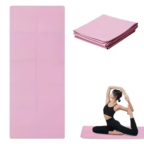 Pink Foldable Yoga Mat Eco Friendly EVA Folding Travel Fitness Exercise Mat 3/4/6mm Thicknesses for 