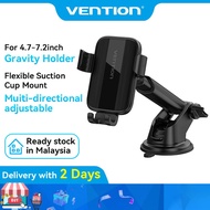 Vention Car Phone Holder with Gravity Suction Cup, Universal Shockproof Phone Mount for iPhone, Sams