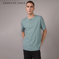 American Eagle Short-Sleeve Henley Icon T-Shirt เสื้อยืด ผู้ชาย แขนสั้น (EMTS 017-1740-393)