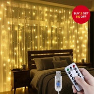 3M 300 LED Window Curtain Fairy String Lights, USB Powered, 8 Modes, Christmas Decorations  3M 300 L