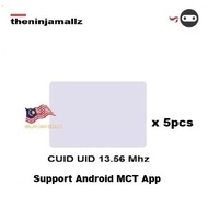 TNM 5pcs RFID CUID UID GEN2 CARD Modify UID Changeable NFC MF 1k s50 card Block 0 13.56MHz Tag Suppo