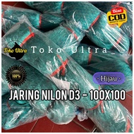 HIJAU D3 Nylon Net 100X100/3 INCH Nylon Net/2 1/2 INCH Nylon Net/2 INCH Nylon Net/Nylon Trawl/2 INCH