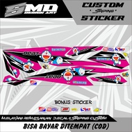 STRIPING STICKER VARIASI BEAT NEW 2020 DORAEMON