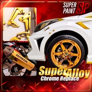 [Tukar Chrome Color]Royal Gold Orange Paint Delete Chrome Super Alloy Paint Glossy Super Chrome Colo