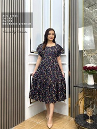 COD | NADIRA DRESS | DASTER WANITA RAYON MOTIF