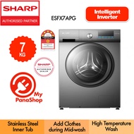 Sharp Front Load Washing Machine Intelligent Inverter Washer ( 7KG - 8KG ) ESFX7APG / ESFH8AMB