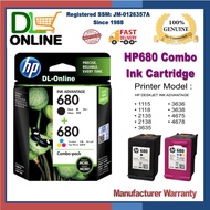 HP 680 COMBO Black+Tri-color Original Ink Advantage Cartridges HP680