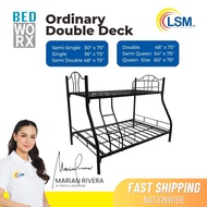 LSM Ordinary Double Deck Steel Bed Frame - Affordable Double deck for adults and kids