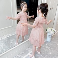 ZZOOI New 2023 Summer Child Dress 10 Girls Party Princess Dresses 9 Student Elegant 8 Kids Turn-down