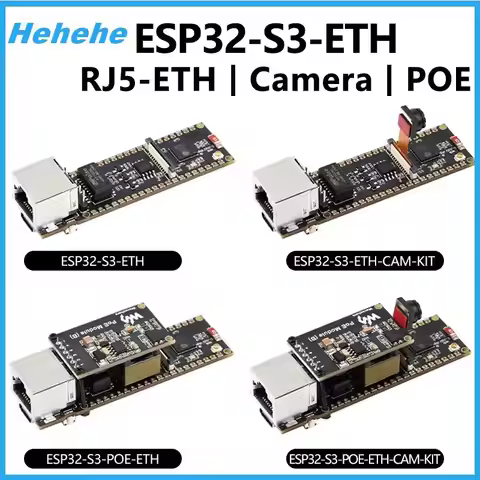 ESP32-S3 ETH Camera Development Board PoE RJ45 / OV2640 OV5640 Port / W5500 / Micro-SD Compatible Wi