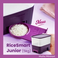 Original Tupperware | RiceSmart Junior Rice Container Rice Storage Rice Keeper Rice Dispenser 5kg | Bekas Beras