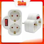 2-Pin Electrical Plug with EU 16A 250V Converter Plug