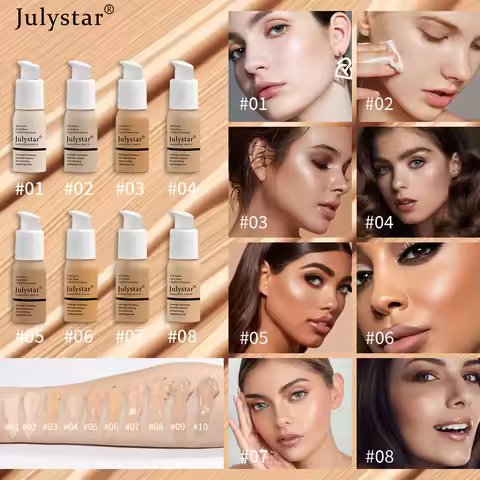 Face Foundation Cream Oil-Control Matte BB Cream Waterproof Long Lasting Concealer Full Coverage Mat