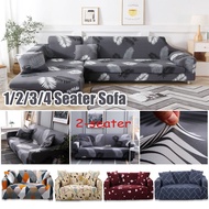 Muti-styles Raya 1/2/3/4 Seater Sofa Stretch L Shape Sarung Sofa Elastic Slipcover Seat Cover(free Foam Sticks)