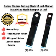 [HEAVY DUTY] Cutting Blade (Curve) 14 Inch for Tractor, Kubota L1501 2201 2402 2202 MF, ISEKI/ Mata 