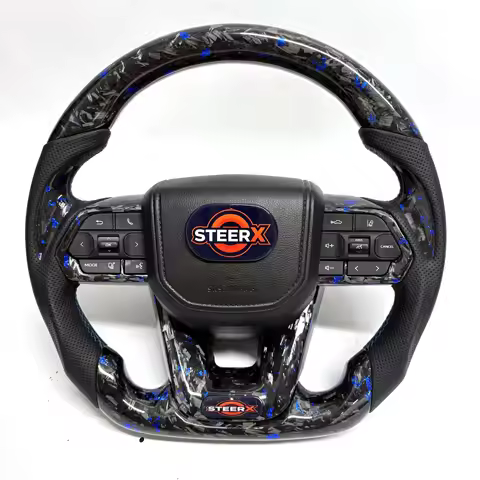 Custom Forged Carbon Fiber Steering Wheel for Toyota LC300 Camry Corolla Fortuner Hiace Supra GR Mar