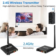 2.4G Audio Wireless Adapter Extensor Wireless Audio TX & RX 50M Lan Audio Extender Splitter