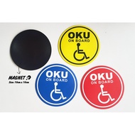 OKU MAGNET STICKER 10CM X10CM